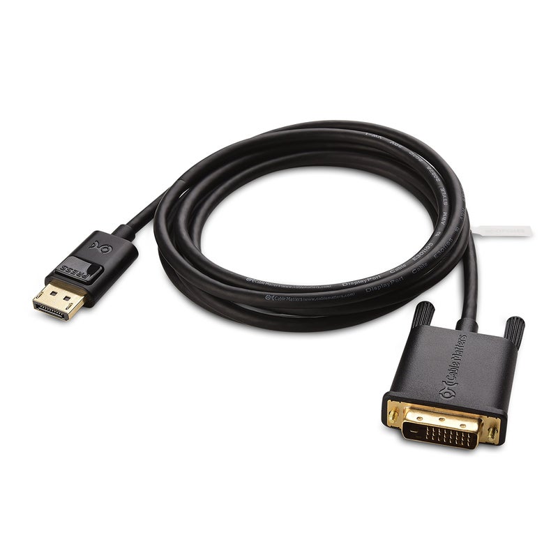 Cable Matters كابل ماتر عرض بورت إلى كابل DVI (DP إلى كابل DVI) 6 أقدام - Image 2